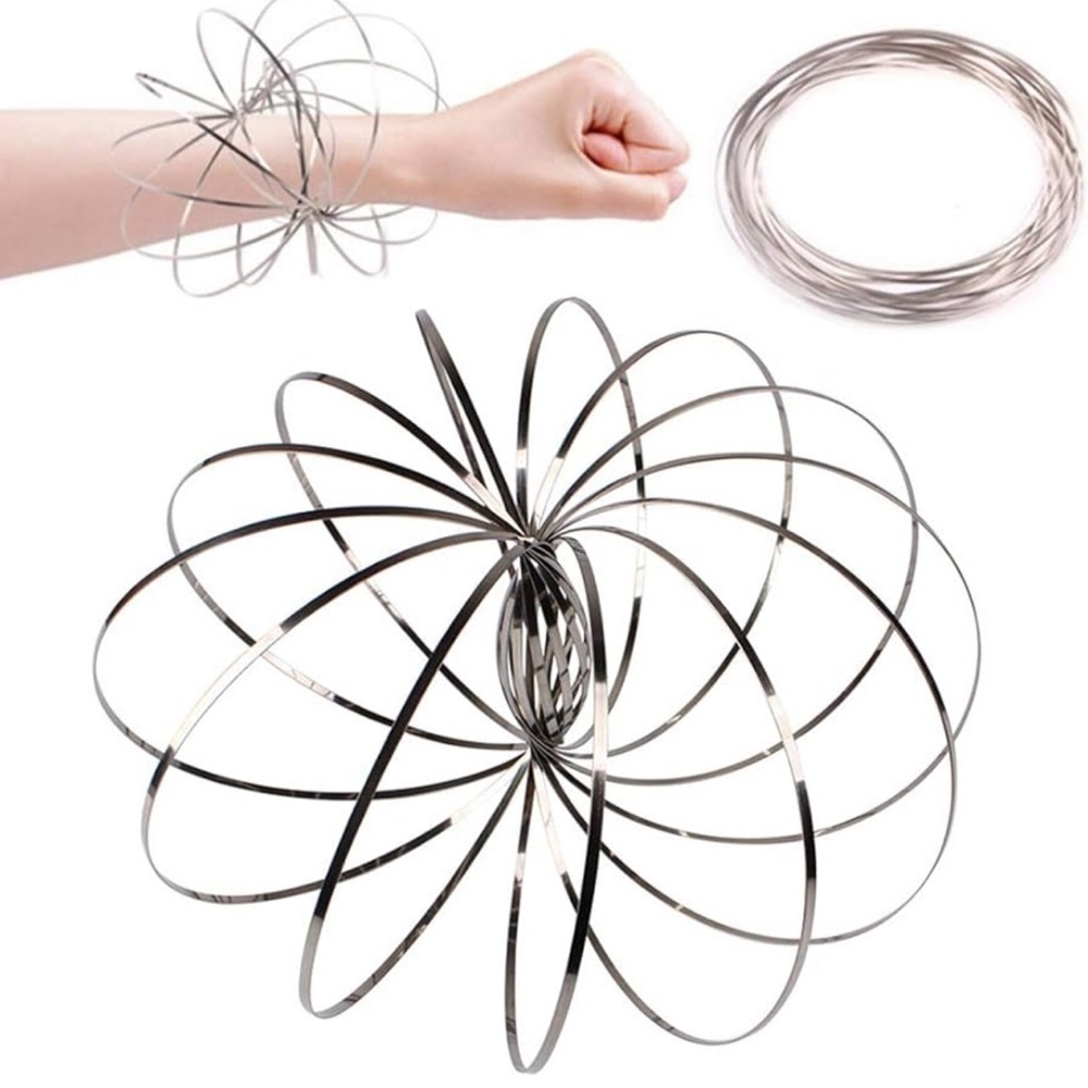 Daxoon Flow Ring Magic Bracelet Stainless Steel Decompression Toys